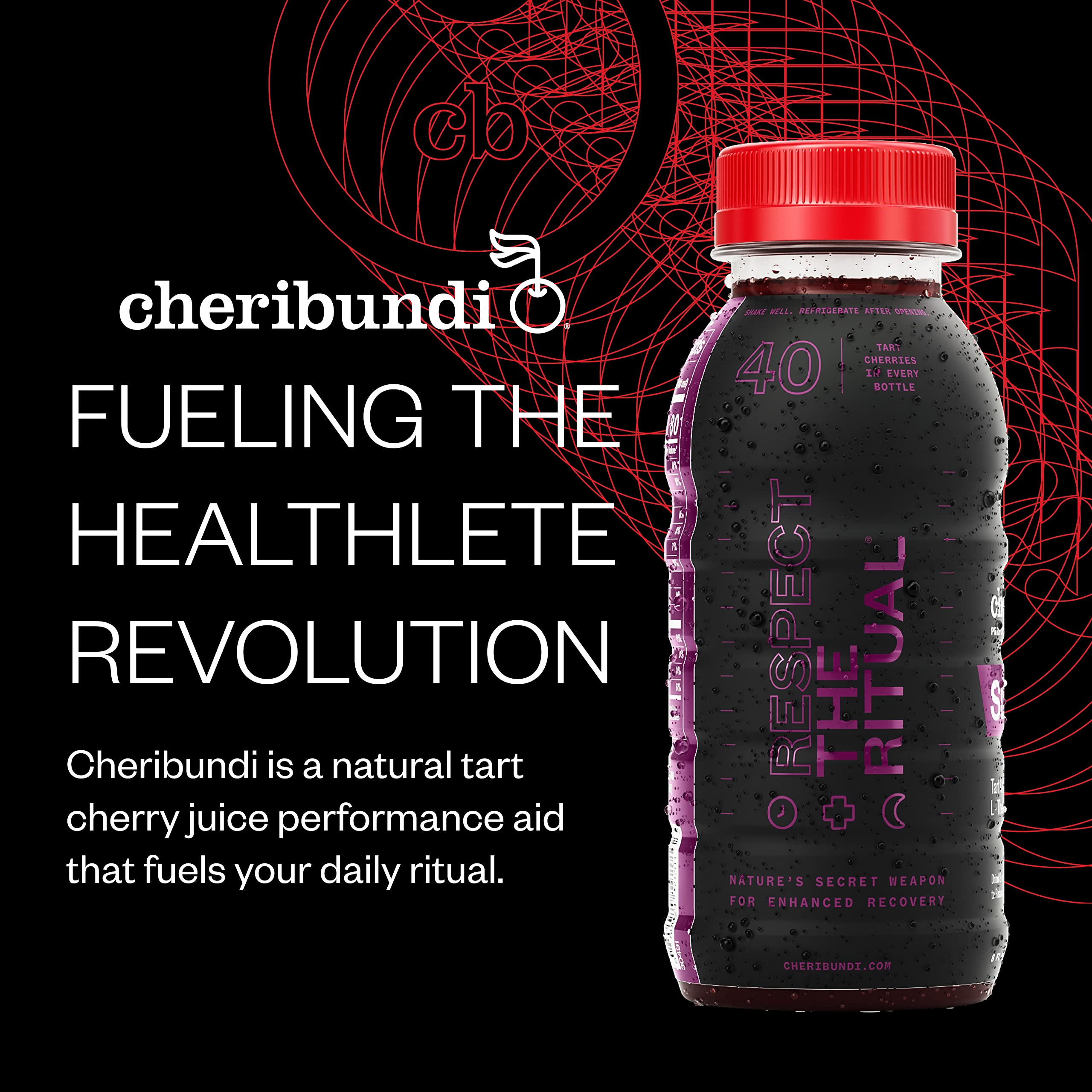 Cheribundi Tart Cherry Juice Sleep | Tart Cherry Juice with L-Theanine & Valerian Root | Athletes Recovery Drink | Promotes Restorative Sleep, Muscle Recovery & Boosts Performance | 8 floz (12 Pack)