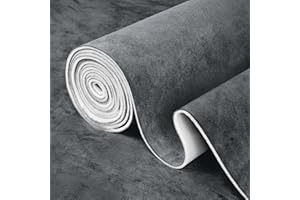 Garifon Suede Headliner Fabric, 72"L×60"W Dark Grey Car Headliner Material, Tela Para Tapizar Techo de Auto, Faux Suede Wrap Car Interior with Foam Backing, Interior Replacement Material for Truck/SUV