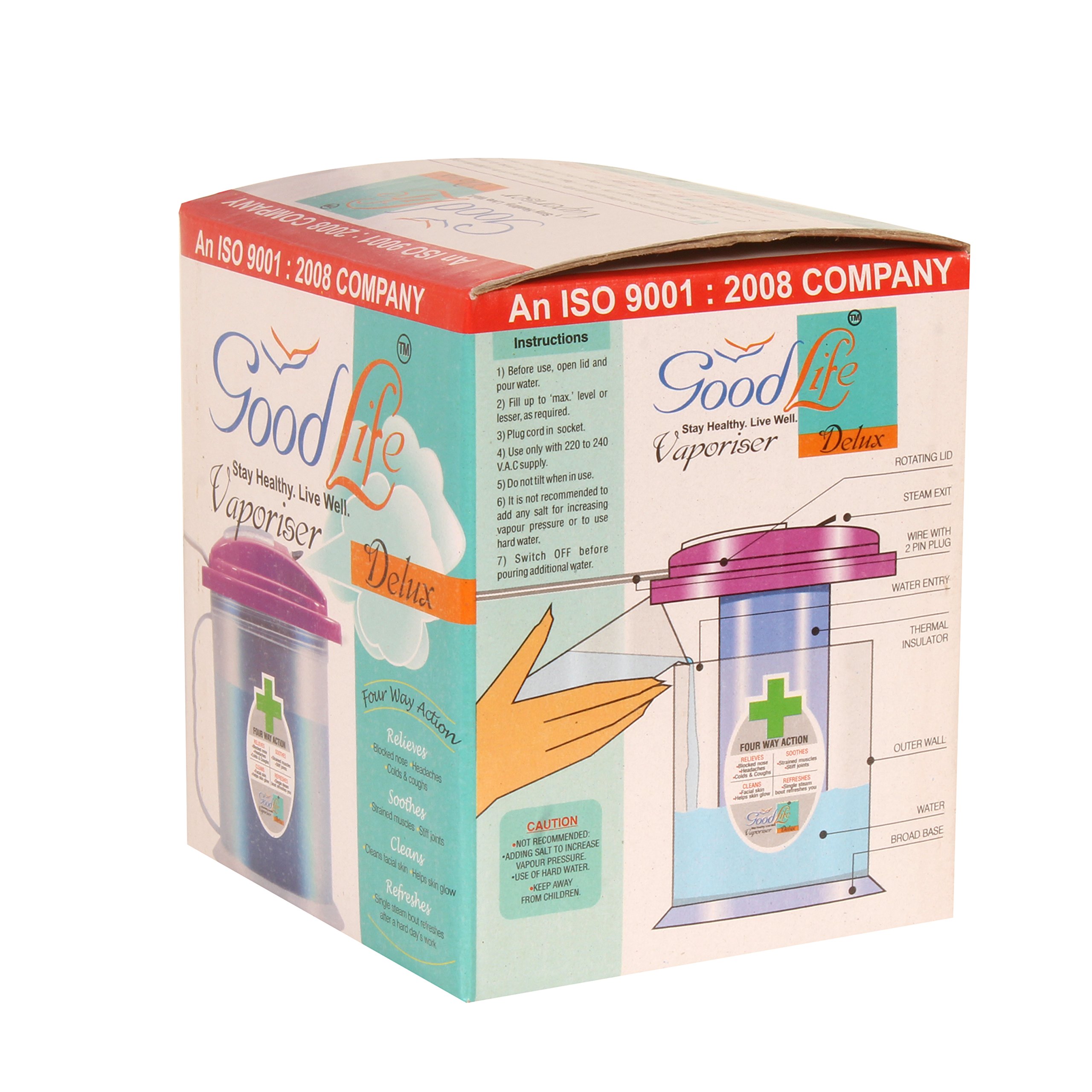 SMARTCARE Steam Vaporizer for Cold and Cough, Mini Facial and Nose