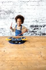 VTech Kidi DJ Drums Light Up Electronic Drum Kit Bluetooth Coach Mode view 3