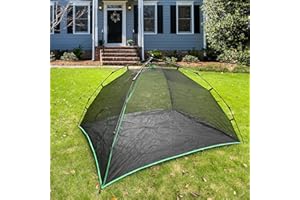 Pawtenda Outdoor Cat Enclosures, Dome Outdoor Cat Tent with Storage Bag, Green Cat Tents for Outside, Portable Cat Playpen, Suit for Cat, Rabbit and Puppy