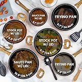 Nuovva Non Stick Pots and Pans Set 15pc Induction Copper Finish view 5