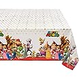 Amscan 571554 Super Mario Brothers Multicolor Plastic Table Cover, Party Favor 54" x 96" 1 ct