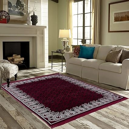 Braids Premium Home Jacquard Weaved Multi chennile Bedroom/Living Room Rugs and Carpets -01