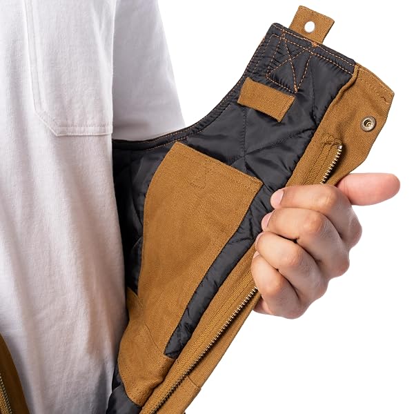 WRANGLER RIGGS WORKWEAR MEN’S INSULATED DUCK BIBS, DUCK BROWN, XX-LARGE