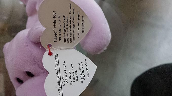 happy the hippo beanie baby worth
