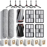 Replacement Parts For Eufy Omni E25/E28 Robot Vacuum Cleaner Accessories | Includes:2 Mop Roller Brush,1 Set Main Brush,6-Side Brush,4-Filter,6-Disposal Dust Bags