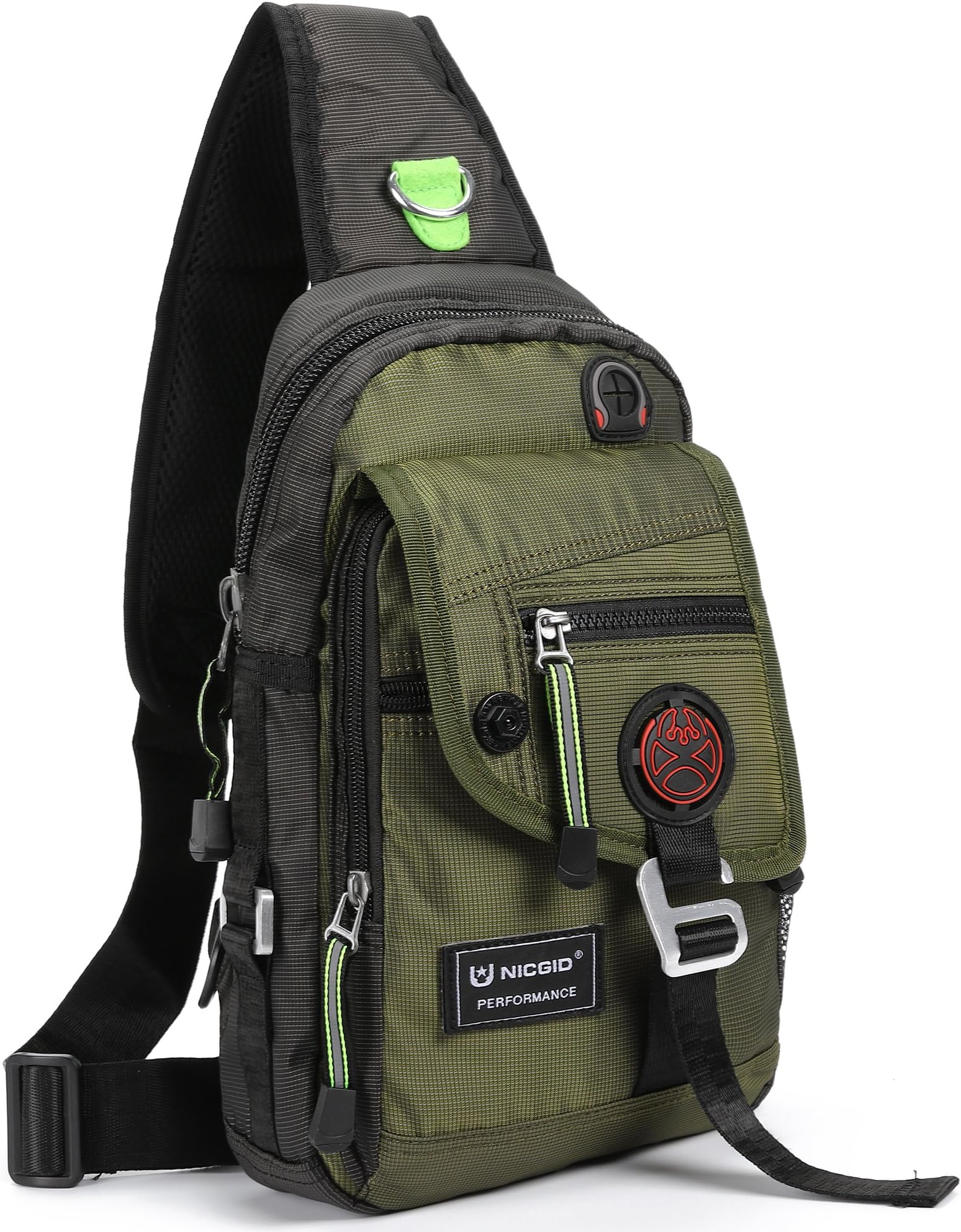 Nicgid Sling Bag Chest Shoulder Backpack Crossbody Bags for iPad Tablet Outdoor Hiking Men Women