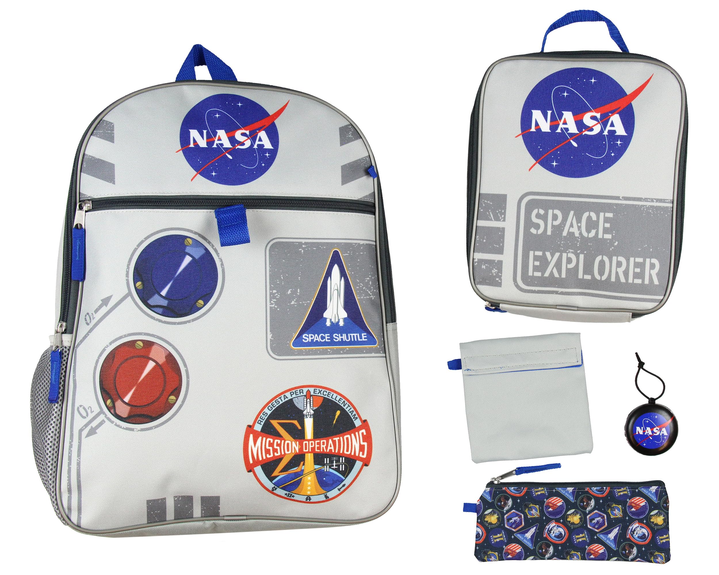 Photo 1 of Bioworld NASA Space Explorer 16" Backpack 5 PC Set