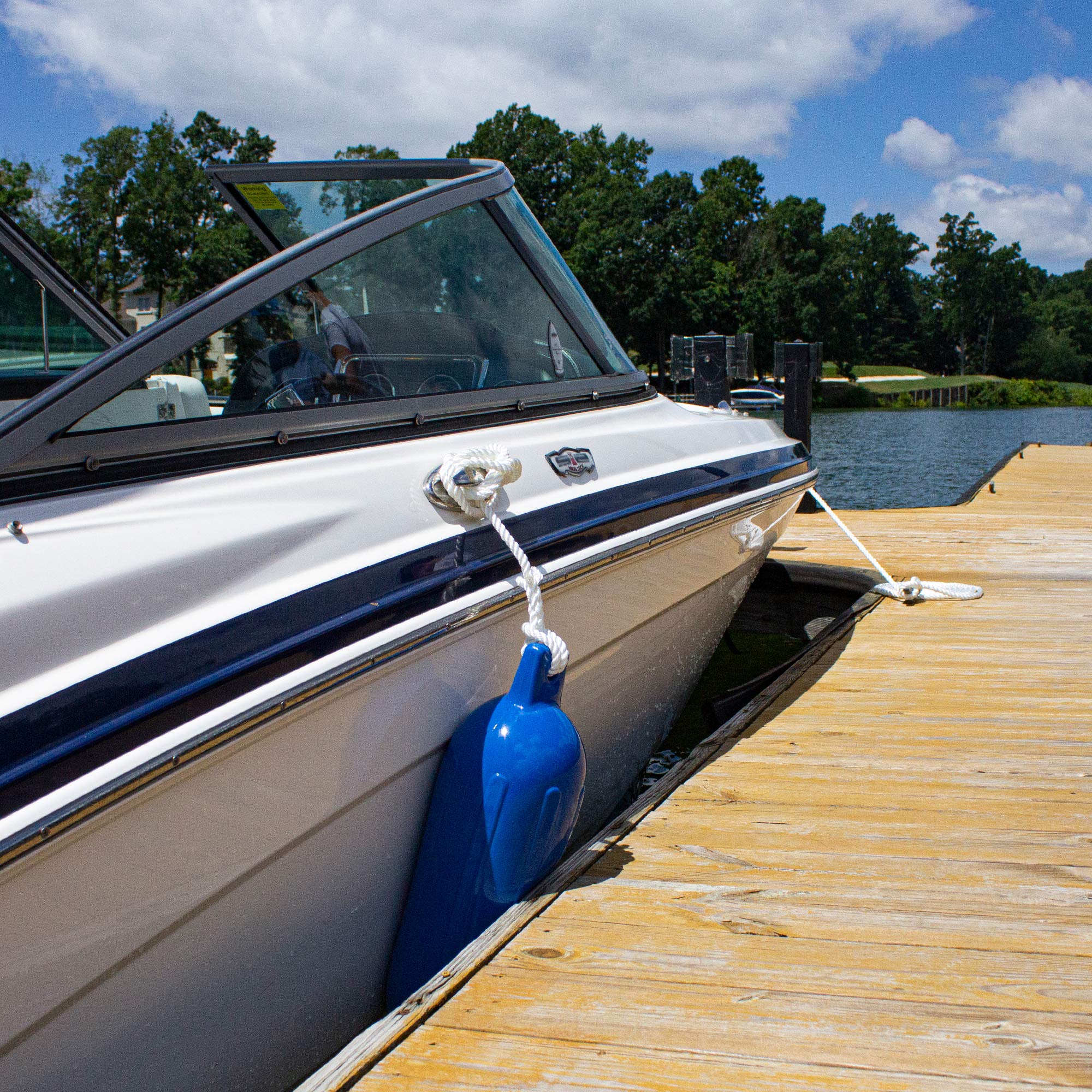 SGT KNOTS Boat Fender Lines 4Pack Twisted Nylon Boat Fender Rope