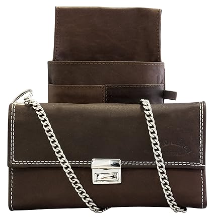 Halal-Wear Kellnerportemonnaie aus LEDER Kellnerbörse Rinds-Leder Weiches Leder Kellnertasche Service Portemonnaie Bedienungs