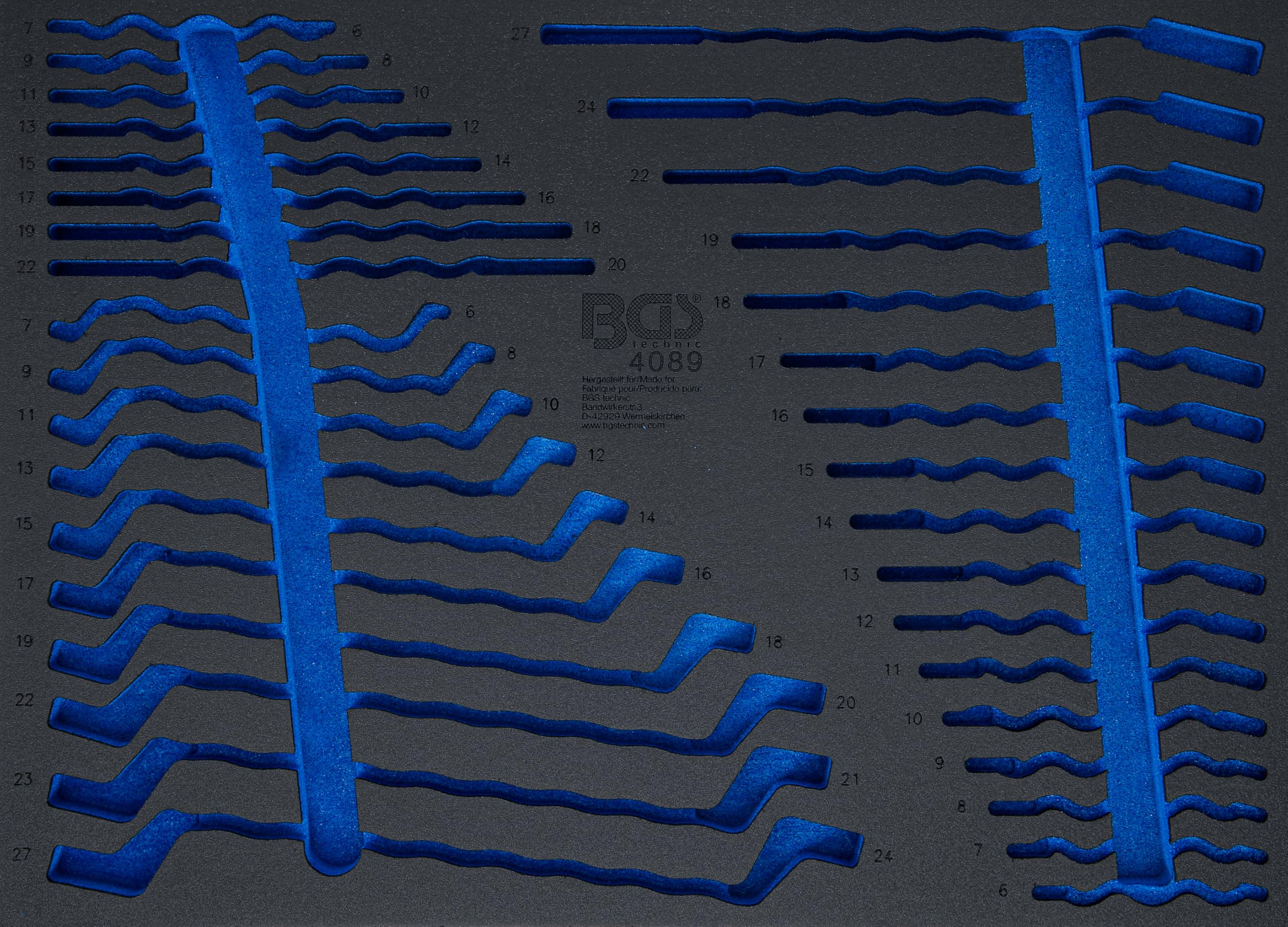 BGS 4089-1 | Tool Tray 3/3 | empty | for BGS 4089