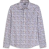 Van Heusen Mens Originals Long Sleeve Button Down Shirt, Slim Fit Regular Length, Comfortable Stretch Fabric