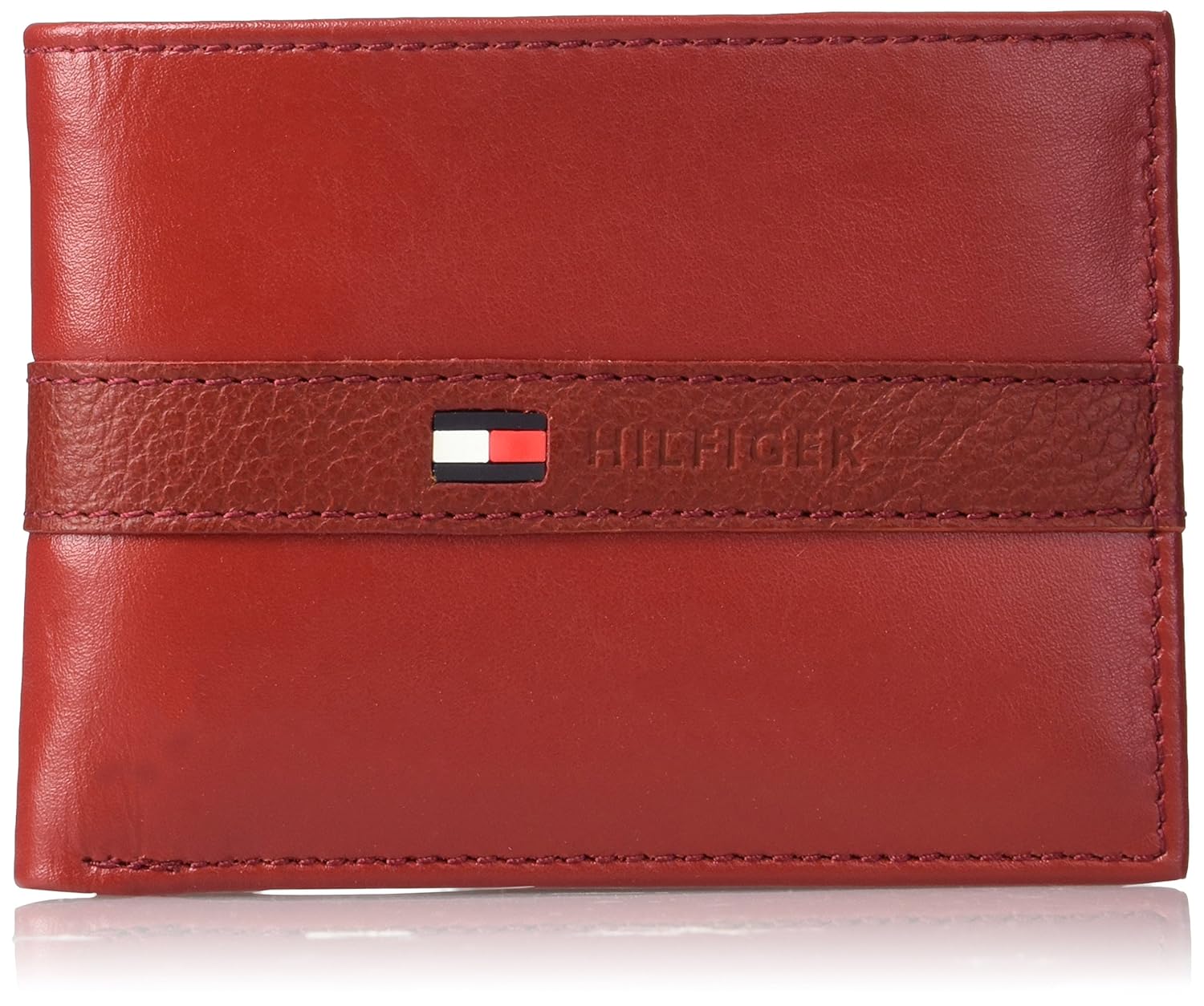 Tommy Hilfiger Men's Ranger Leather Passcase Wallet with