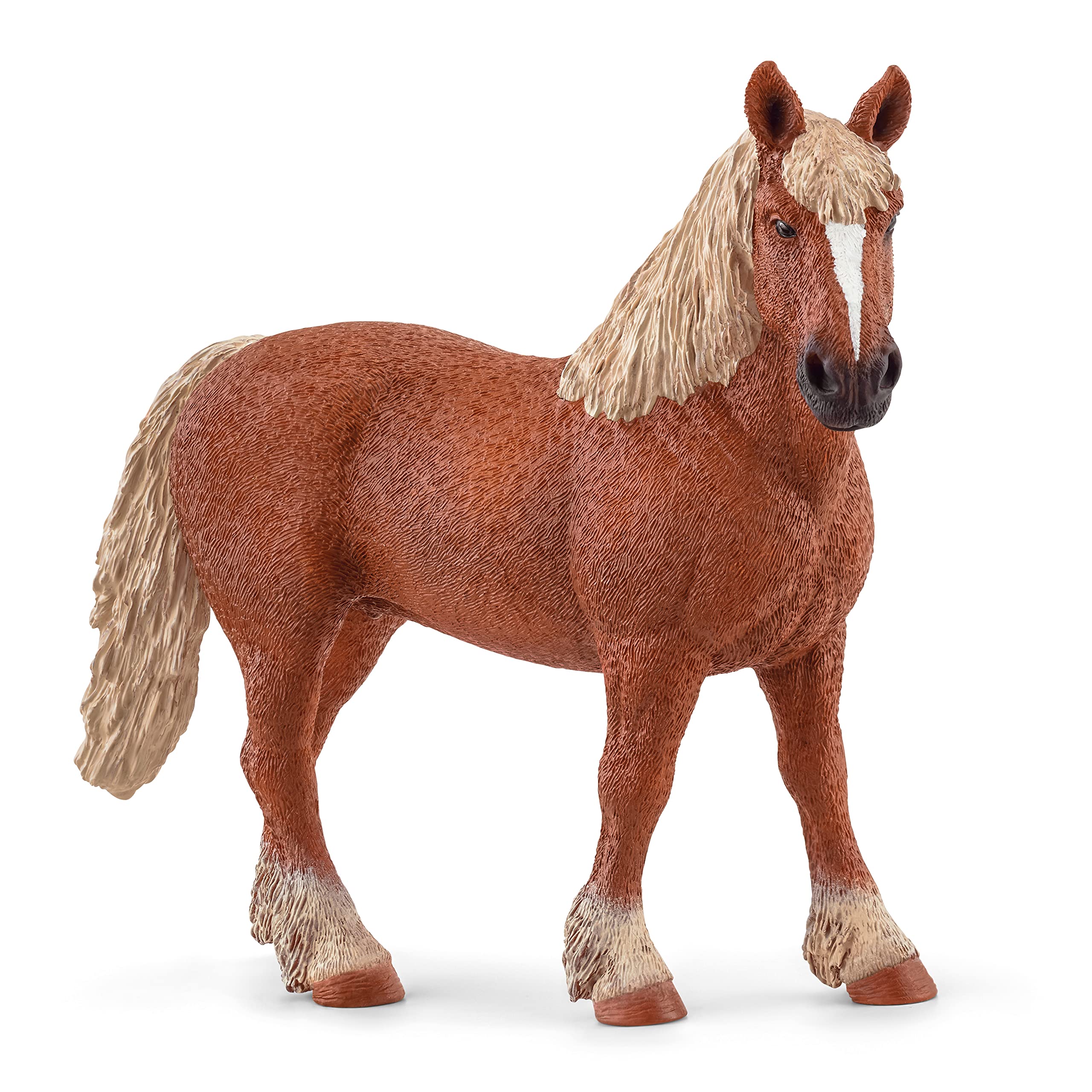 SCHLEICH Farm World - Belgian Draft Horse Toy - Horse Figurine for Girls and Boys - Farm Animal Toys for Kids Ages 3+