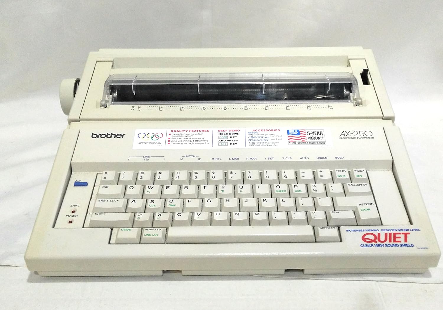 Amazon.com: Brothers AX-250 Typewriter: Electronics. Brother SX-4000  Typewriter.