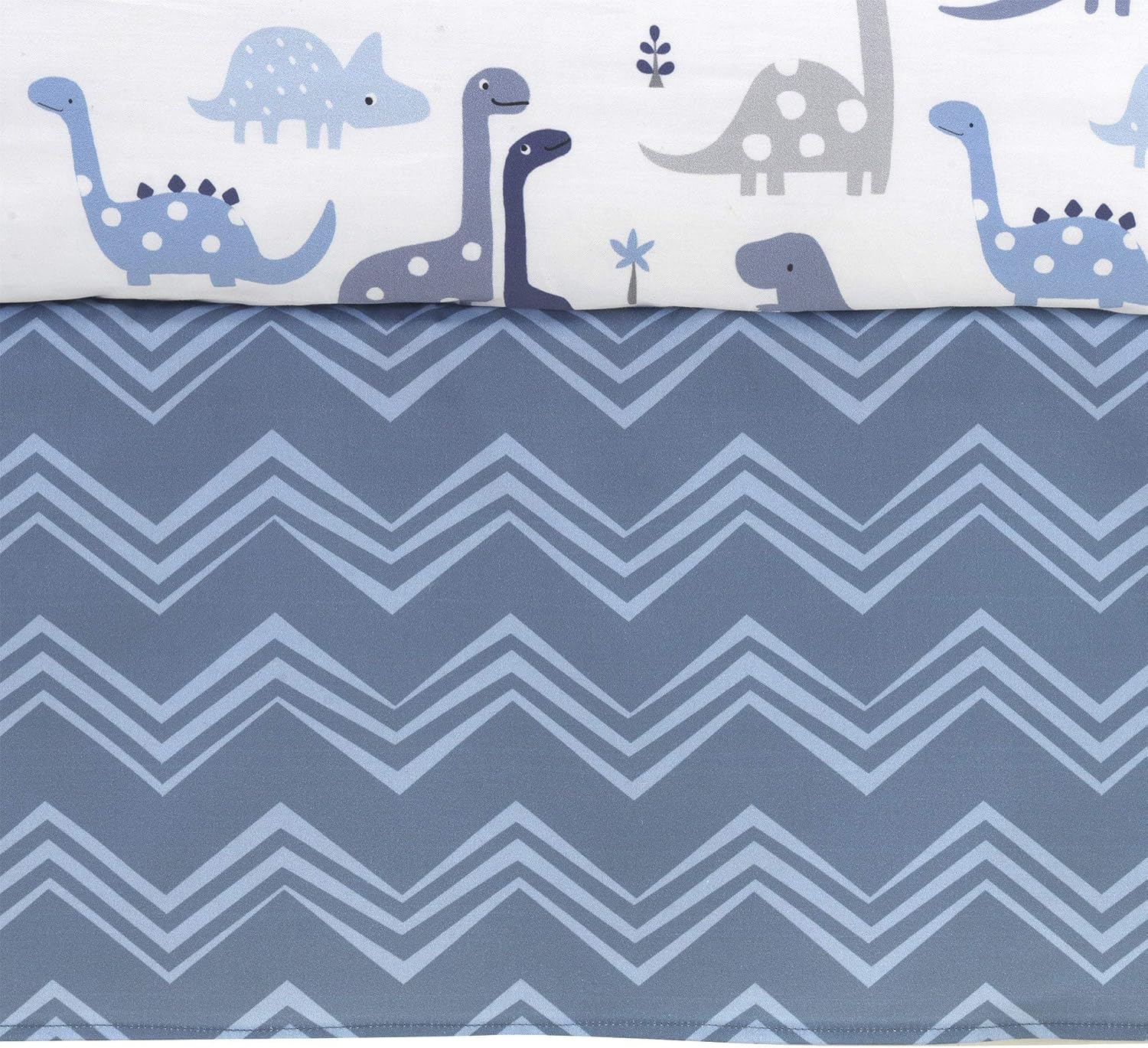 Bedtime Originals Roar Dinosaur 3 Piece Crib Bedding Set, Blue/Gray : Baby