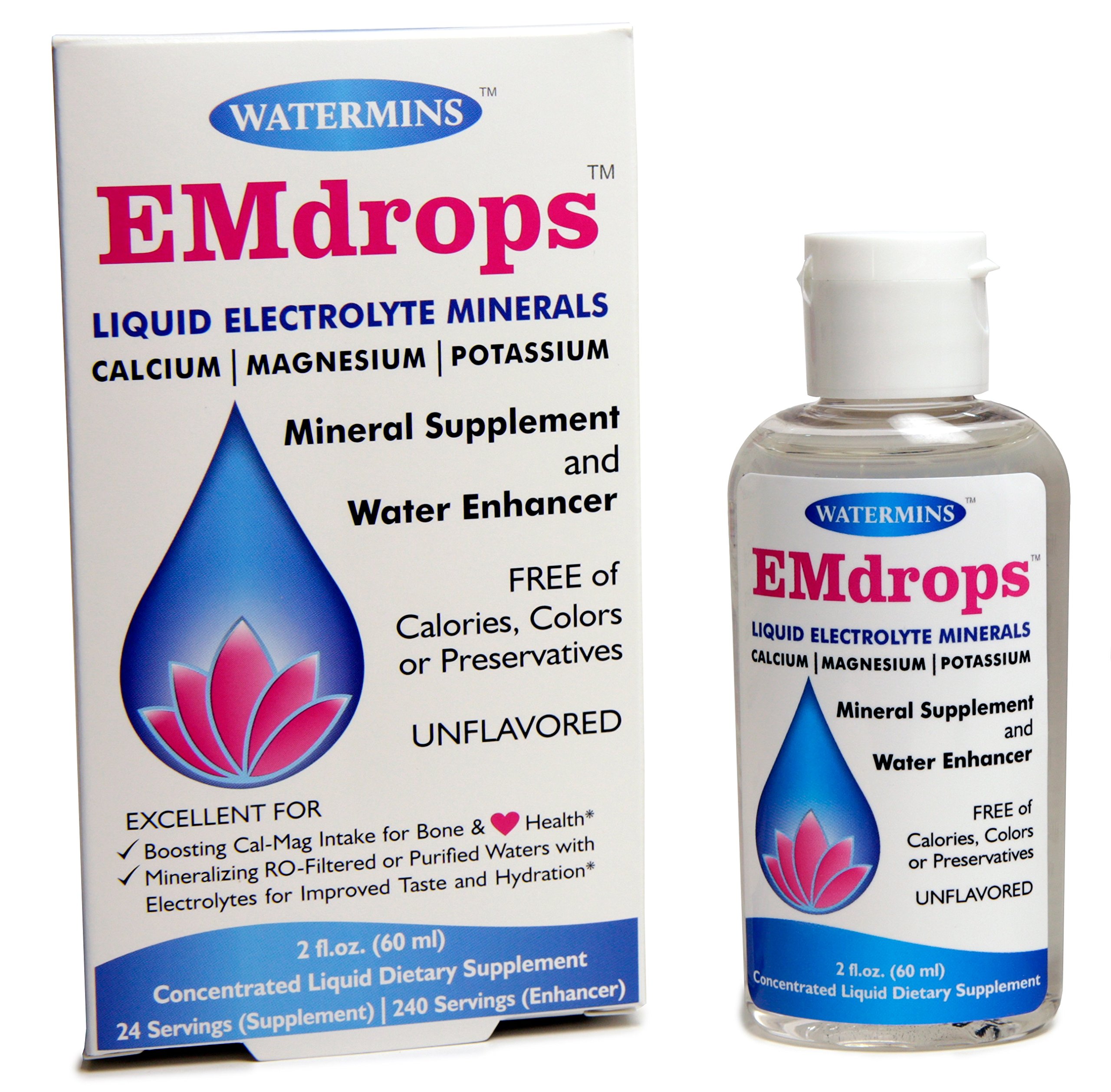 Electrolyte Mineral Drops For Water Emdrops Upto 1200 Servings