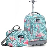 NEW TILAMI Rolling Backpack for Kids 18 Inch Wheeled Laptop Backpack Kids School Travel