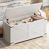 DWVO Storage Bench, 39.4" Farmhouse Storage Chest