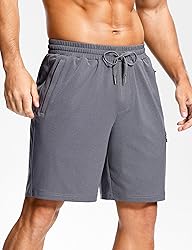 Men's Workout Shorts with Zipper Pockets 7 Inch