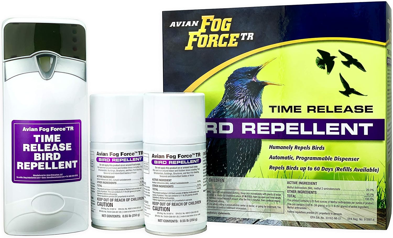 Amazon Com Avian Fog Force Tr Bird Repellent System Garden Outdoor