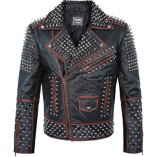 ミュージシャン STUDDED WORK JACKET THE GAZETTE 3000 STUD PARTY ROCK MOTO JACKET – AKIRA