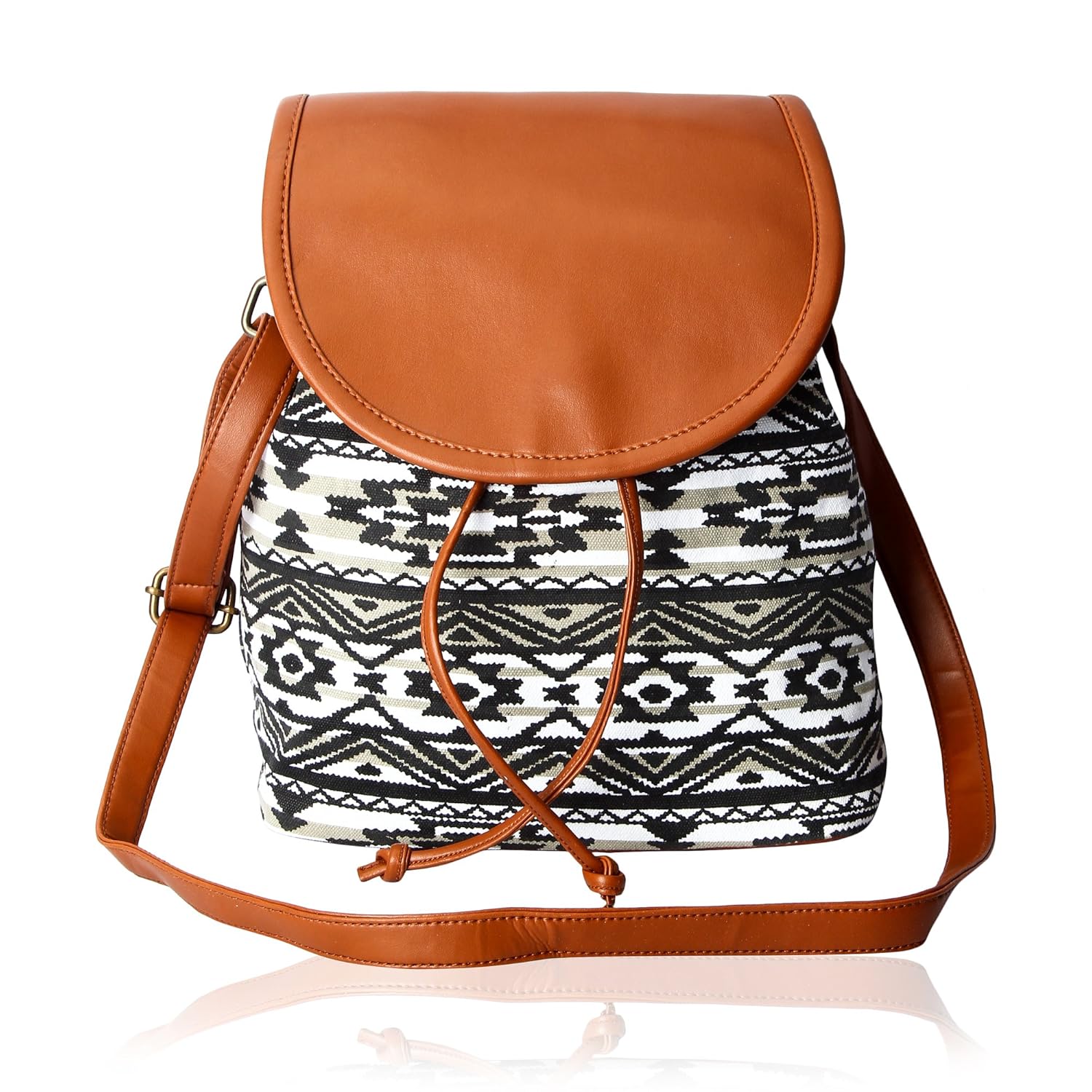 kleio women's canvas sling bag (multicolor,bnb316ly-bwb)