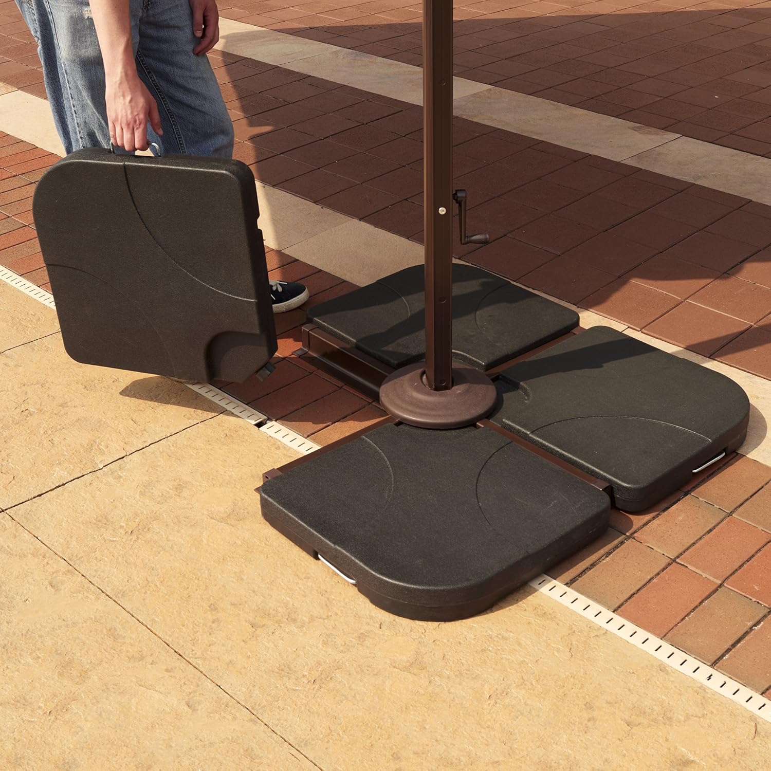 island umbrella resin umbrella base