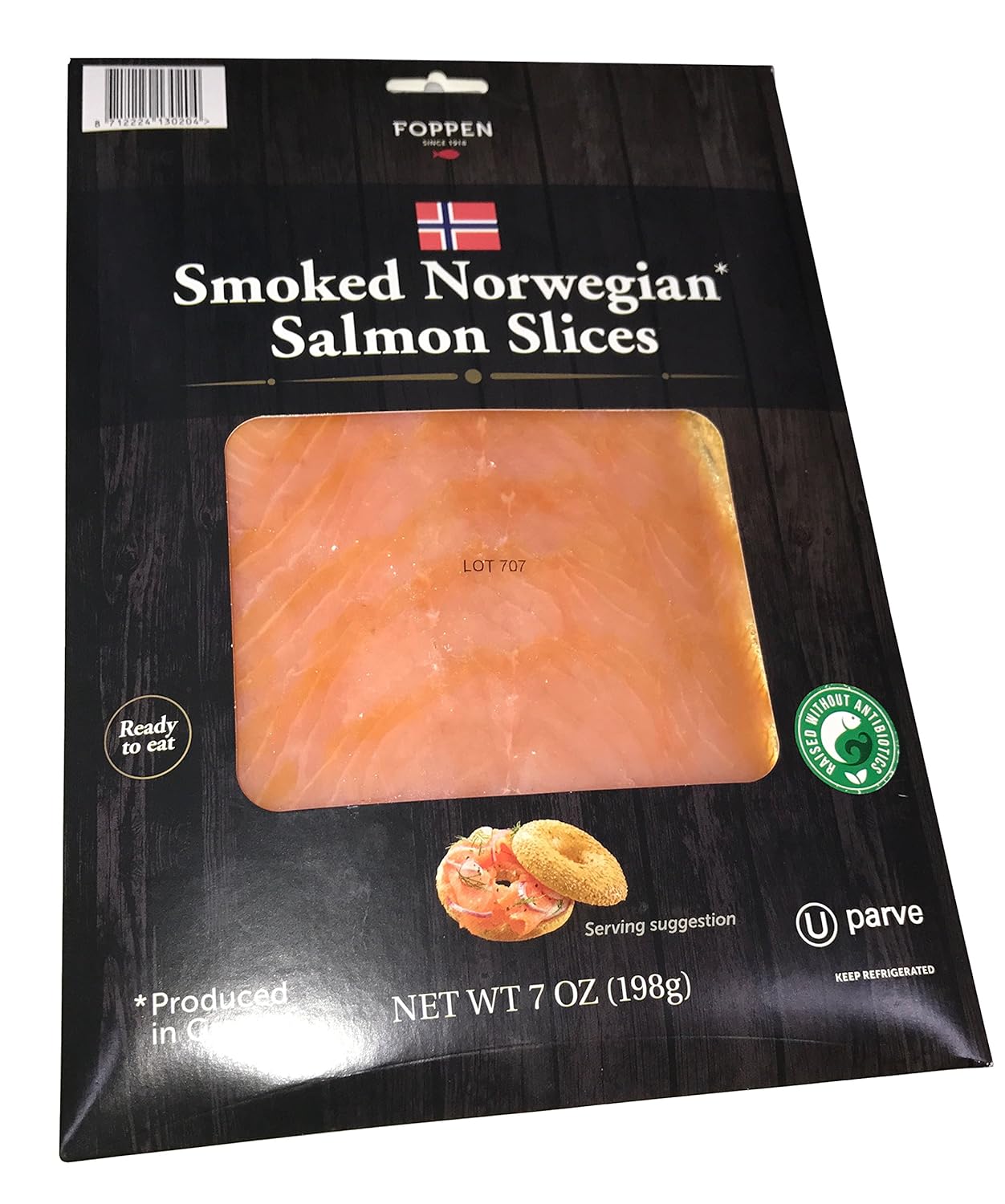 Foppen norwegian smoked salmon slices Clearance
