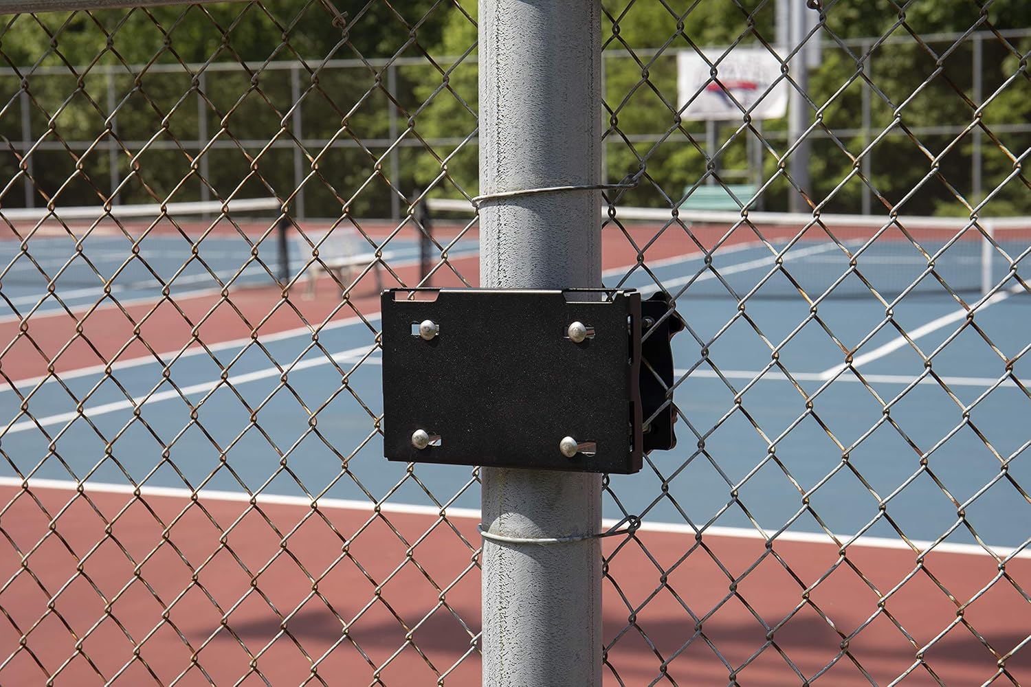 Silverback Junior Youth 33" Basketball Hoop with Lock ‘n Rock Mounting Technology Mounts to Round and Vertical Poles, Black (B8410W) : Sports & Outdoors
