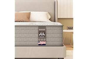 6V-Sermmoo Twin XL Mattress,12 Inch Gel Memory Foam and Innerspring Hybrid XL Twin Mattress in a Box with Individual Pocket Spring for Motion Isolation & Silent Sleep,CertiPUR-US,38"*80"*12"