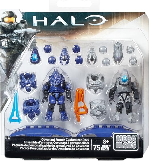 Amazon Com Mega Bloks Halo Covenant Armor Customizer Pack Toys Games