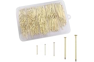 DMDZ HEYDAY 400pcs Premium Hardware Nails Assortment Kit，Good Hardness Picture Hanging Nails,Wall Nails，5 Sizes