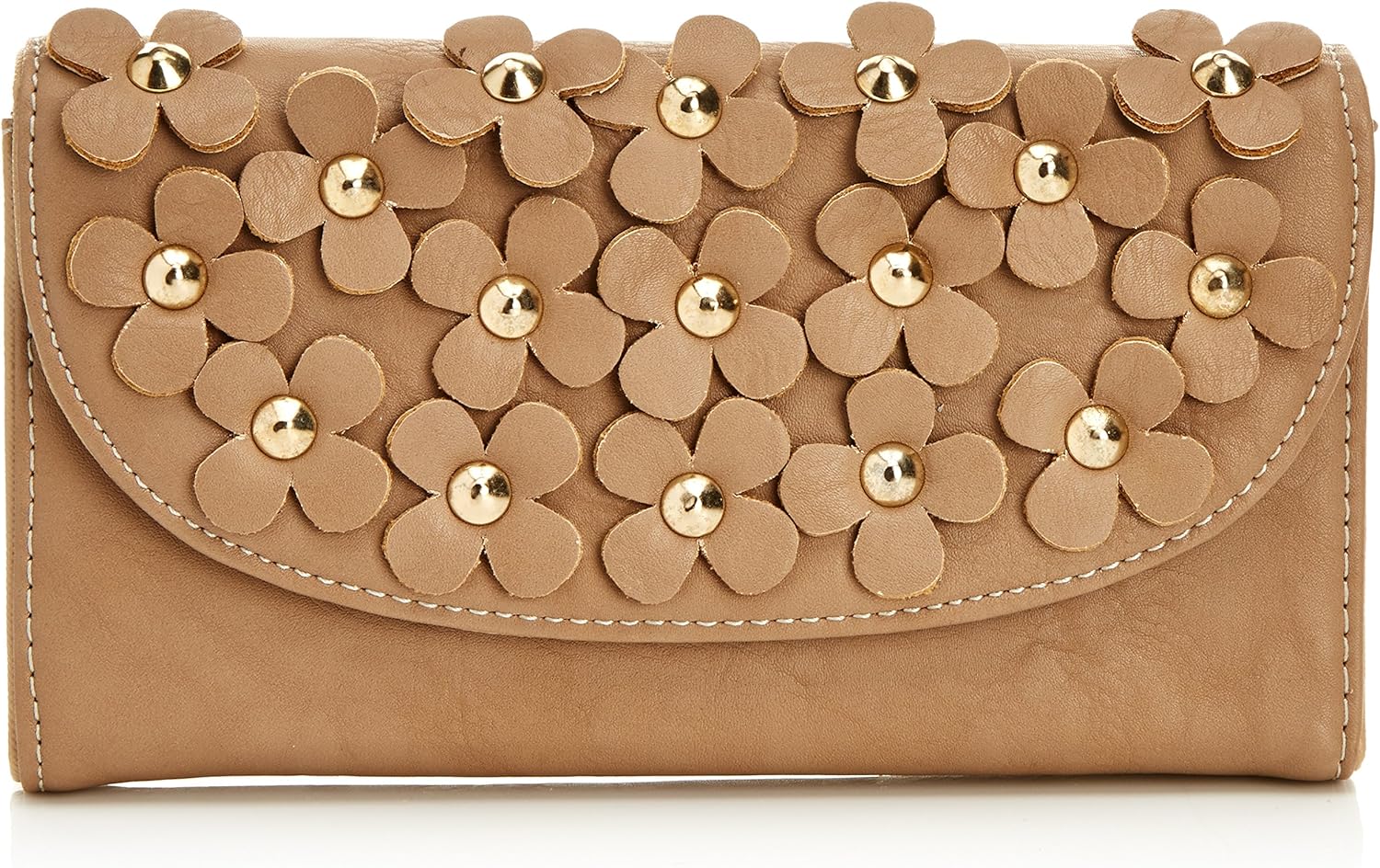 SWANKYSWANS Womens Demi Daisy Motif Wallet DW Brown