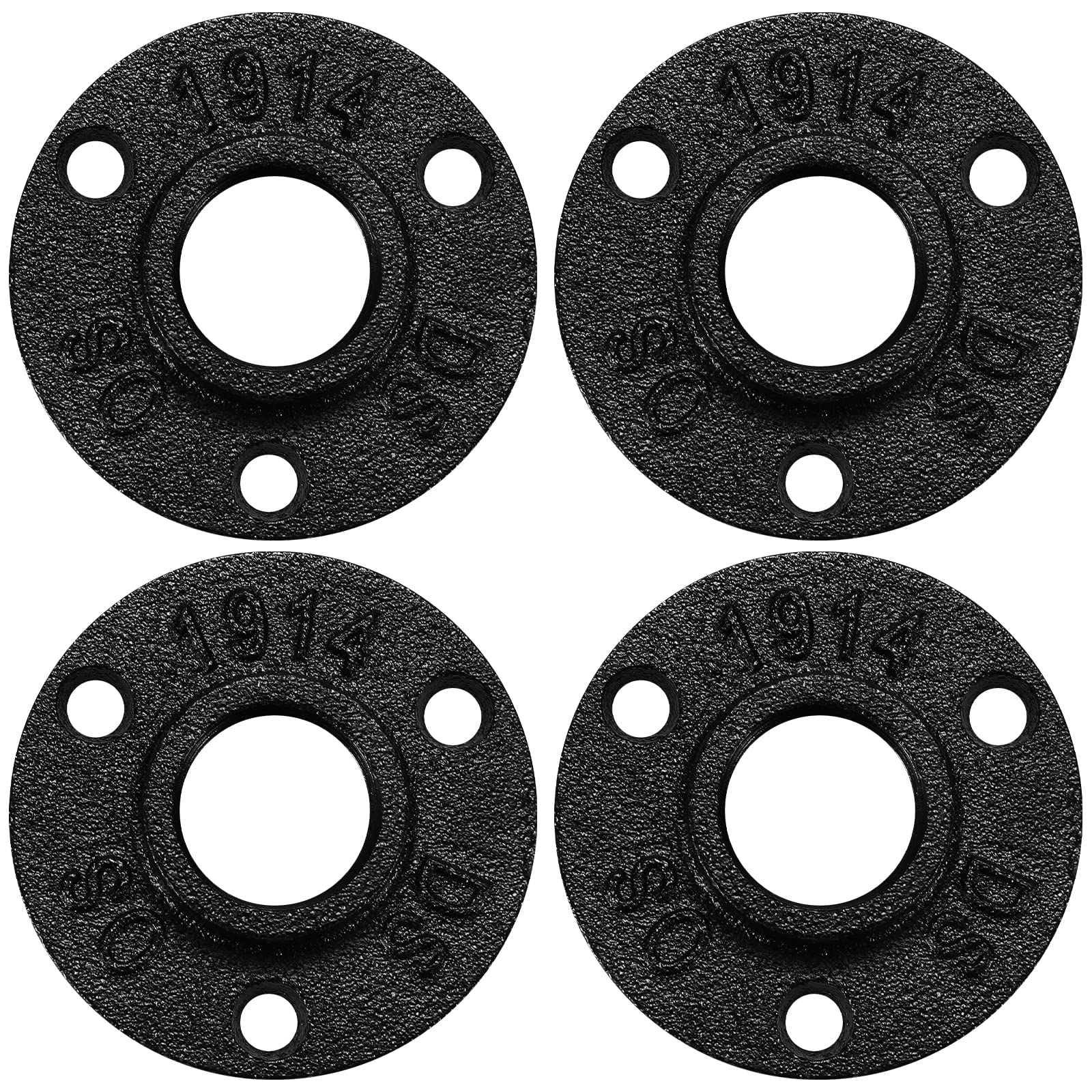 Antirust Black Floor Flange, Home TZH Malleable