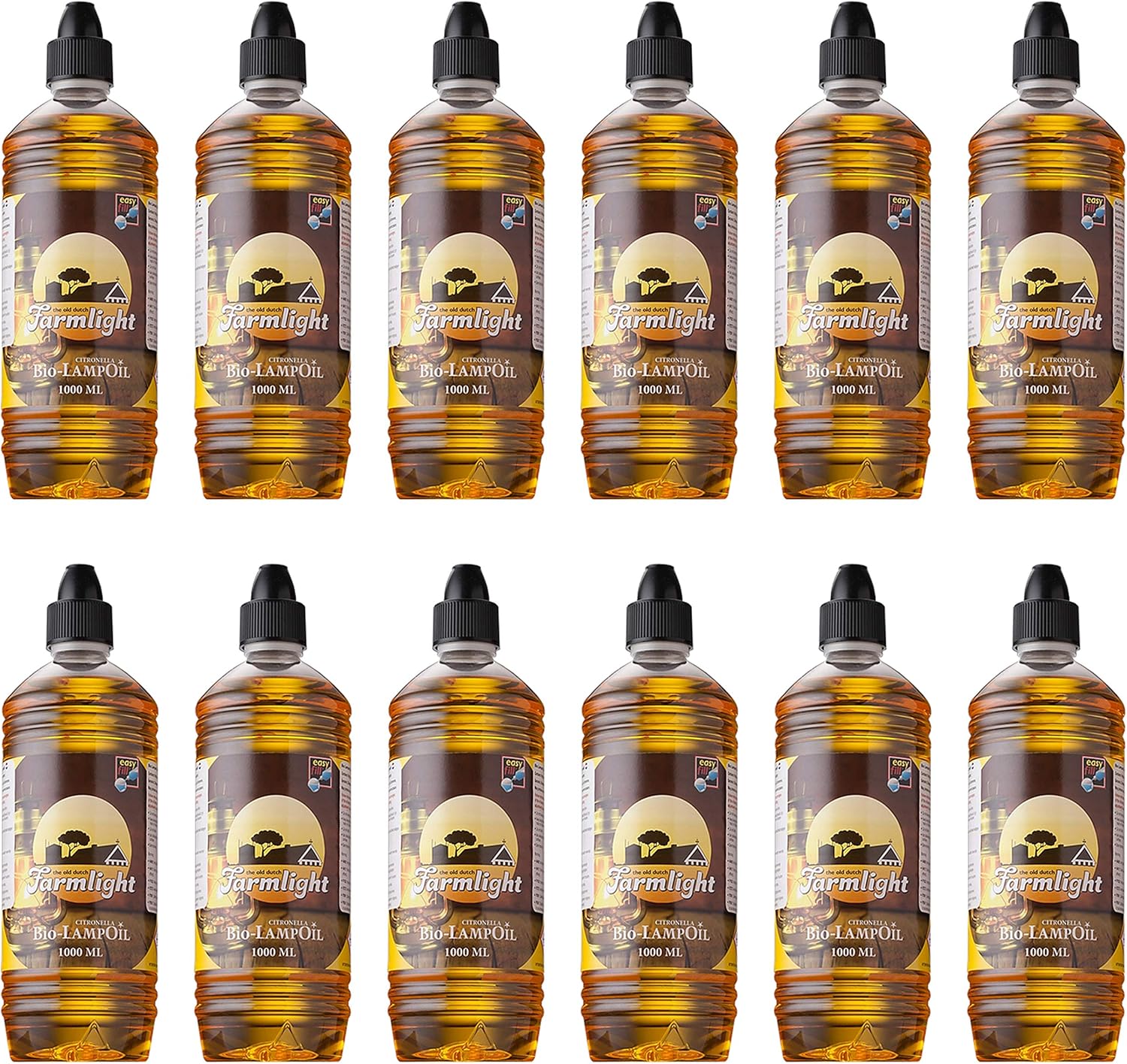Olio Per Lampade Alla Citronella Farmlight 1L - Repellente Per Zanzare, Per Torce E Lumi Da Esterno