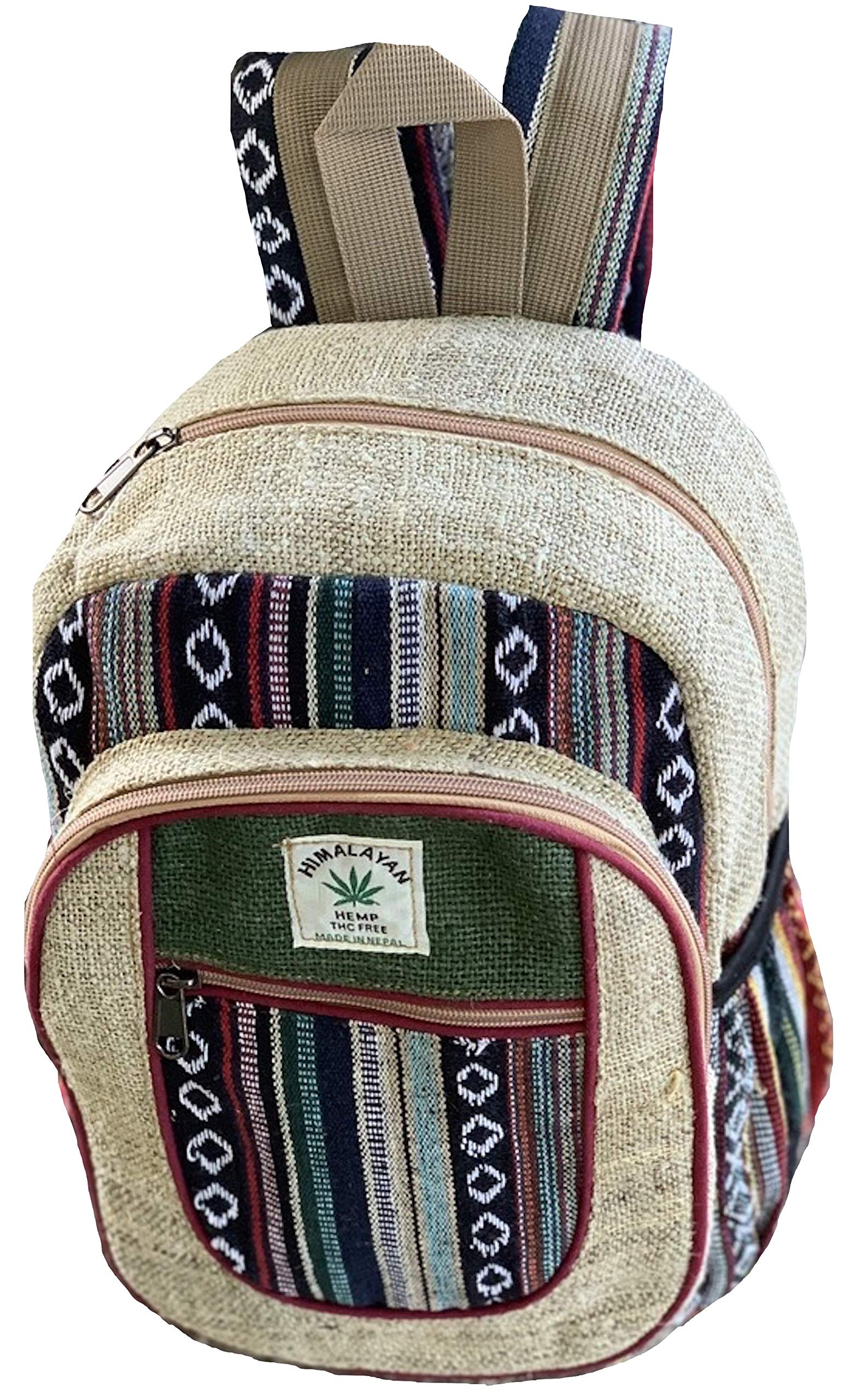 Unique design Hemp Backpack Small Backpack Hippie Backpack Festival Backpack Hiking Backpack 100% He
