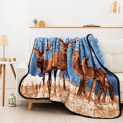 Northwest Cold Snap Oversized Raschel Throw