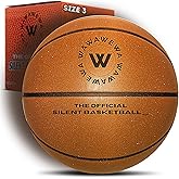 WAWAWEWA The Official Silent Basketball Mini Size 3 (22") – Indoor Basketball for Quiet Dribbling – Grooved Airless Indoor Training PU Foam Basket Ball – Real Feel Silent Play for All Ages