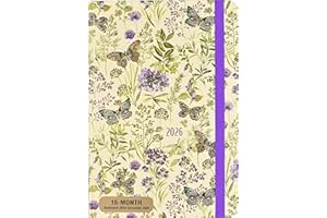 2026 Amethyst Butterflies Weekly Planner (16 months, Sept 2025 to Dec 2026)