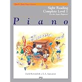 Alfred's Basic Piano Library Sight Reading Book Complete, Bk 1: For the Later Beginner