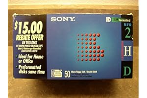 Sony 1.44MB Floppy Disk (50-Pack)