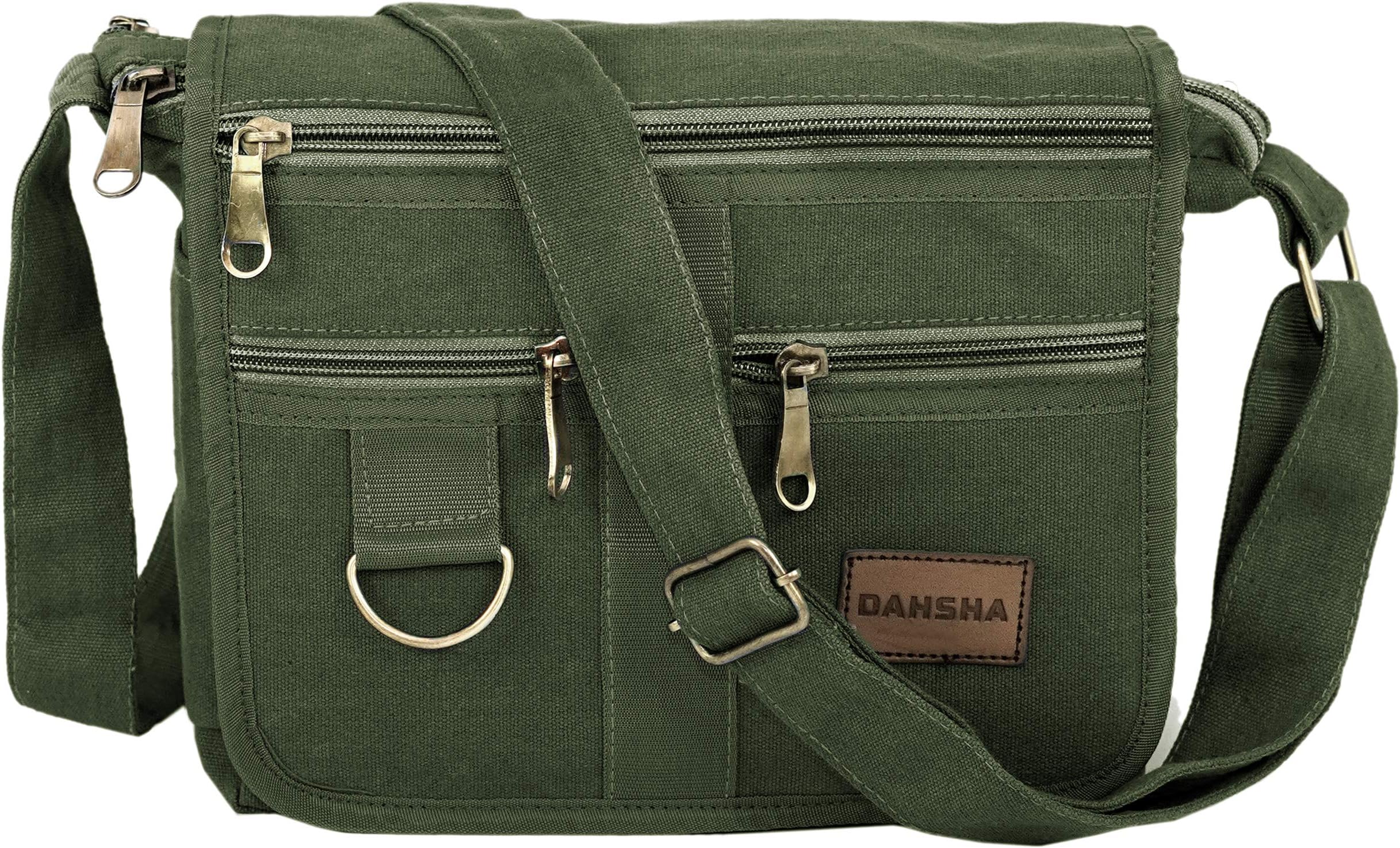 DAHSHA cotton sling cross body Travel Office Business Messenger bag for men women