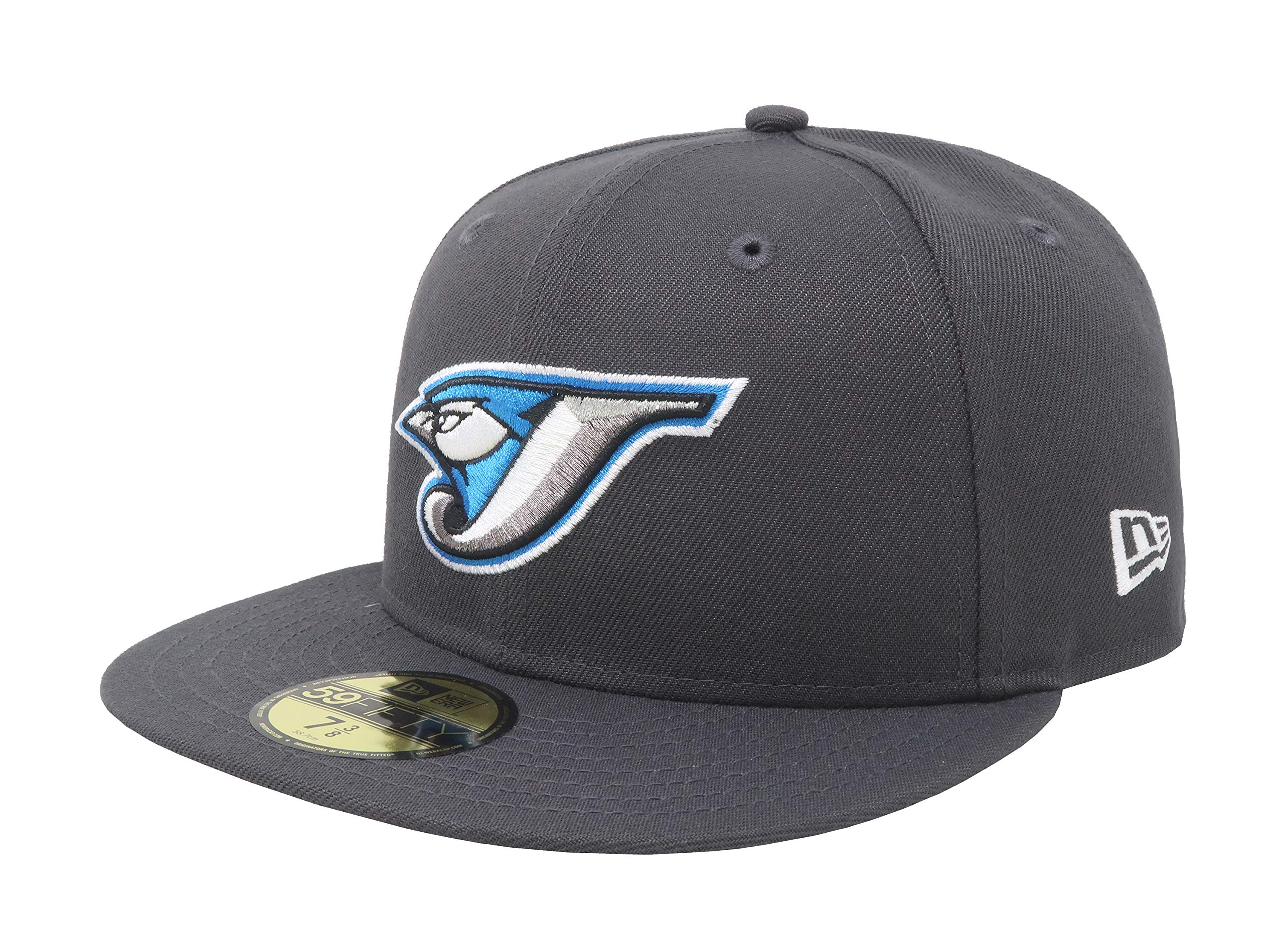 New Era 59Fifty Hat Toronto Blue Jays Game Bird MLB Charcoal Baseball Cap