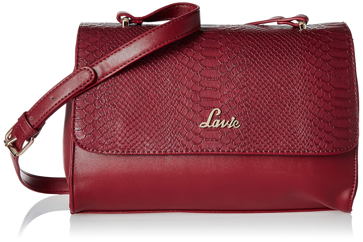 lavie maroon handbag