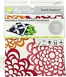 Itzy Ritzy Snack Happens Reusable Snack Bag, Fresh Bloom