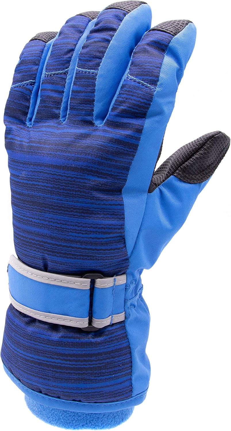 Arctic Quest Kids Boys and Girls Thermal Insulated Performance Water Resistant Windproof Winter Ski and Snowboarding Gloves: Clothing