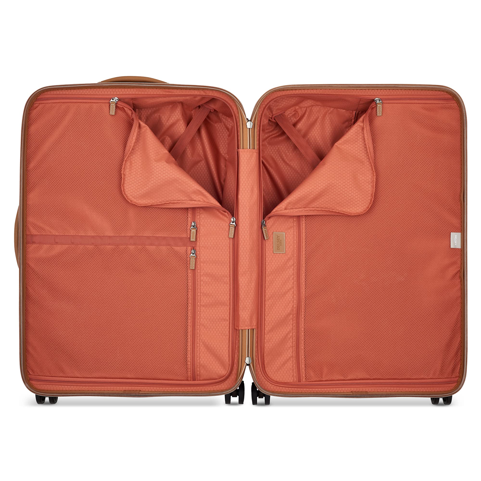 DELSEY PARIS Chatelet Air 2.0 Hardside Luggage with Spinner Wheels, Chocolate Brown, Checked-Large 28 Inch