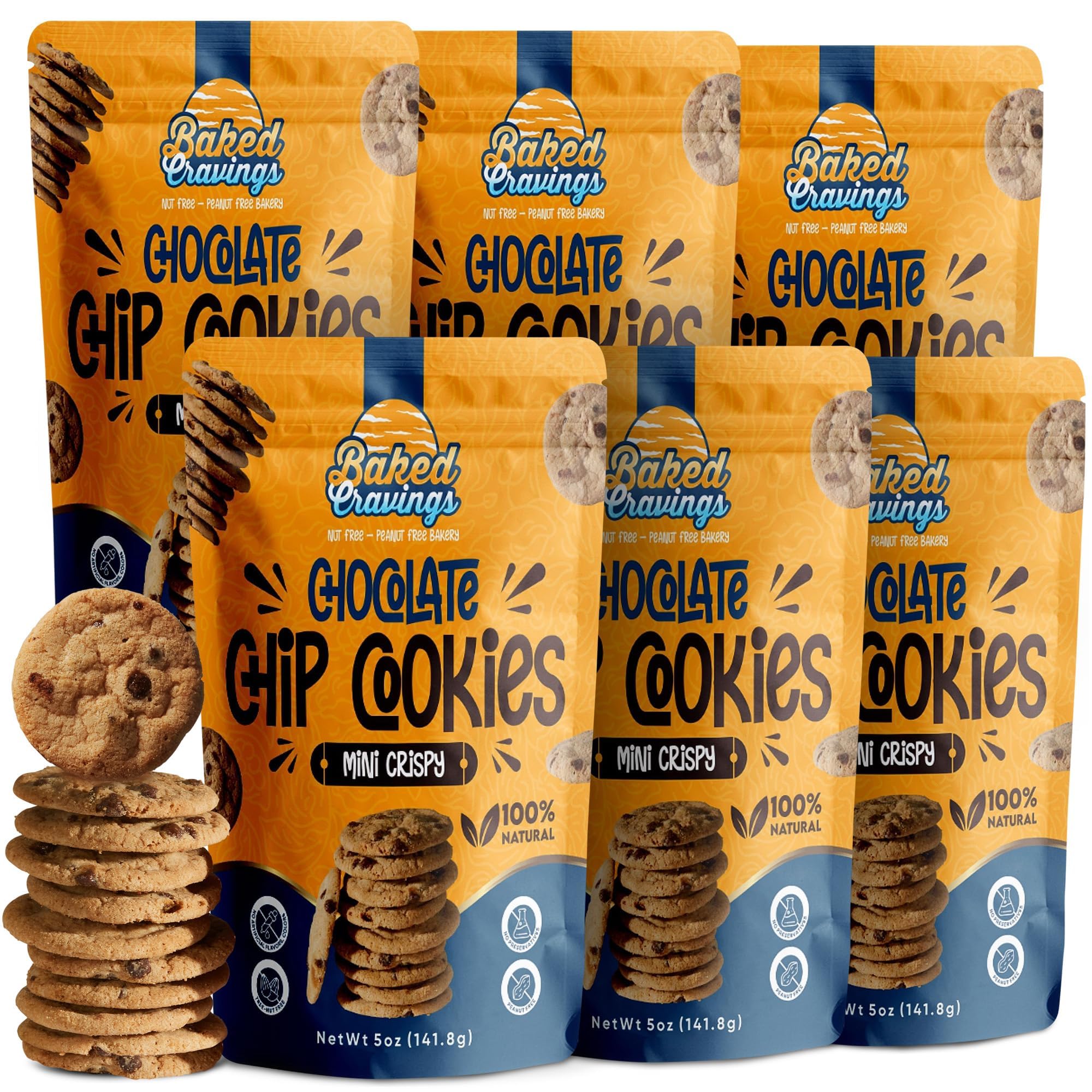 Baked Cravings Mini Chocolate Chip Cookies Snack 6